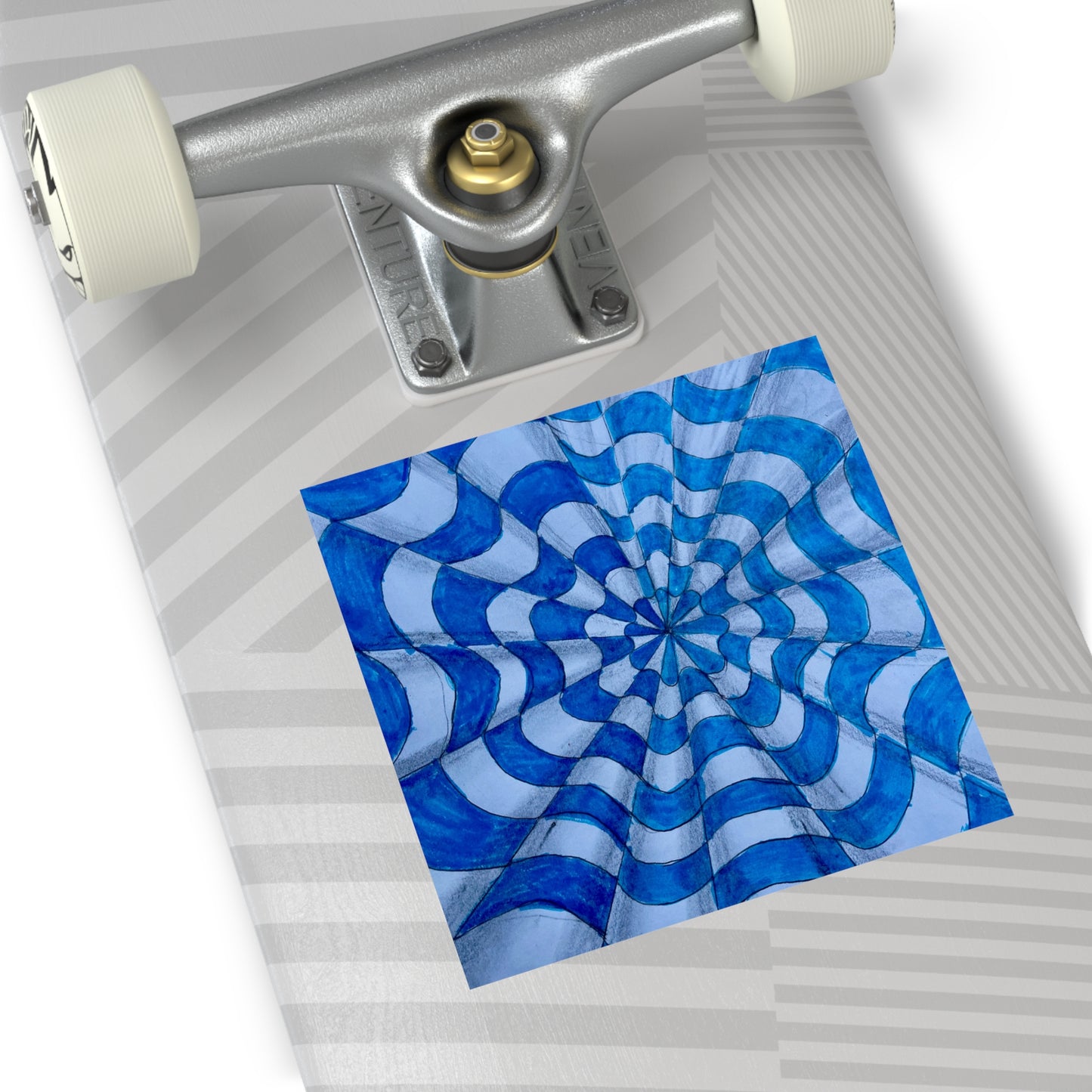 Blue Optical Illusion by Olivia