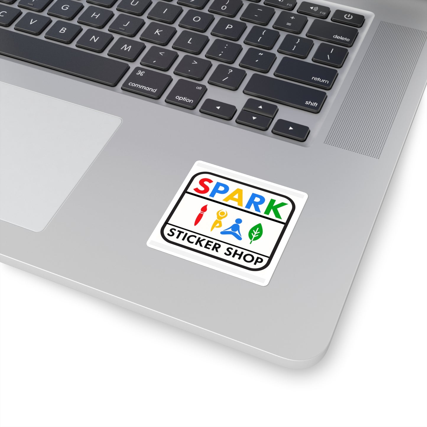 Spark Sticker Shop Logo Square Sticker — Branded Icon Decal