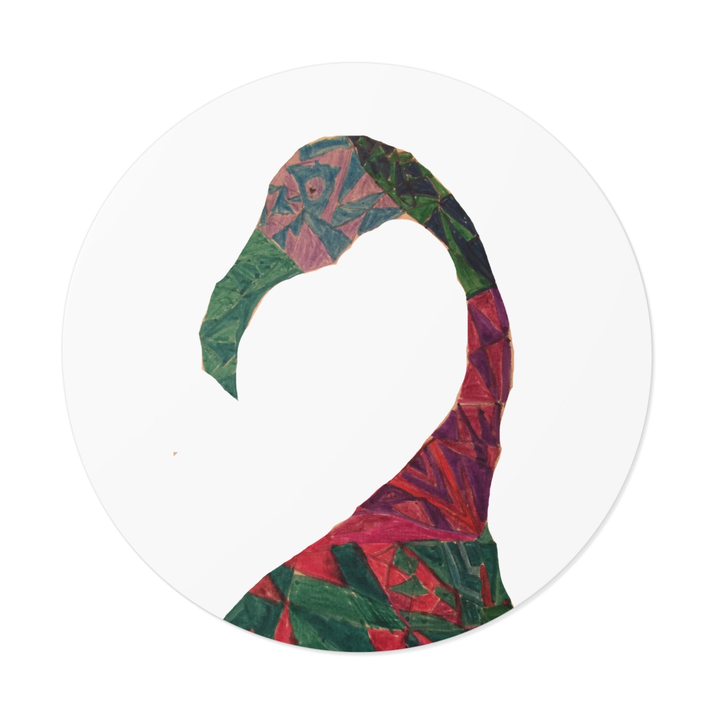 Colorful Flamingo by Ellie