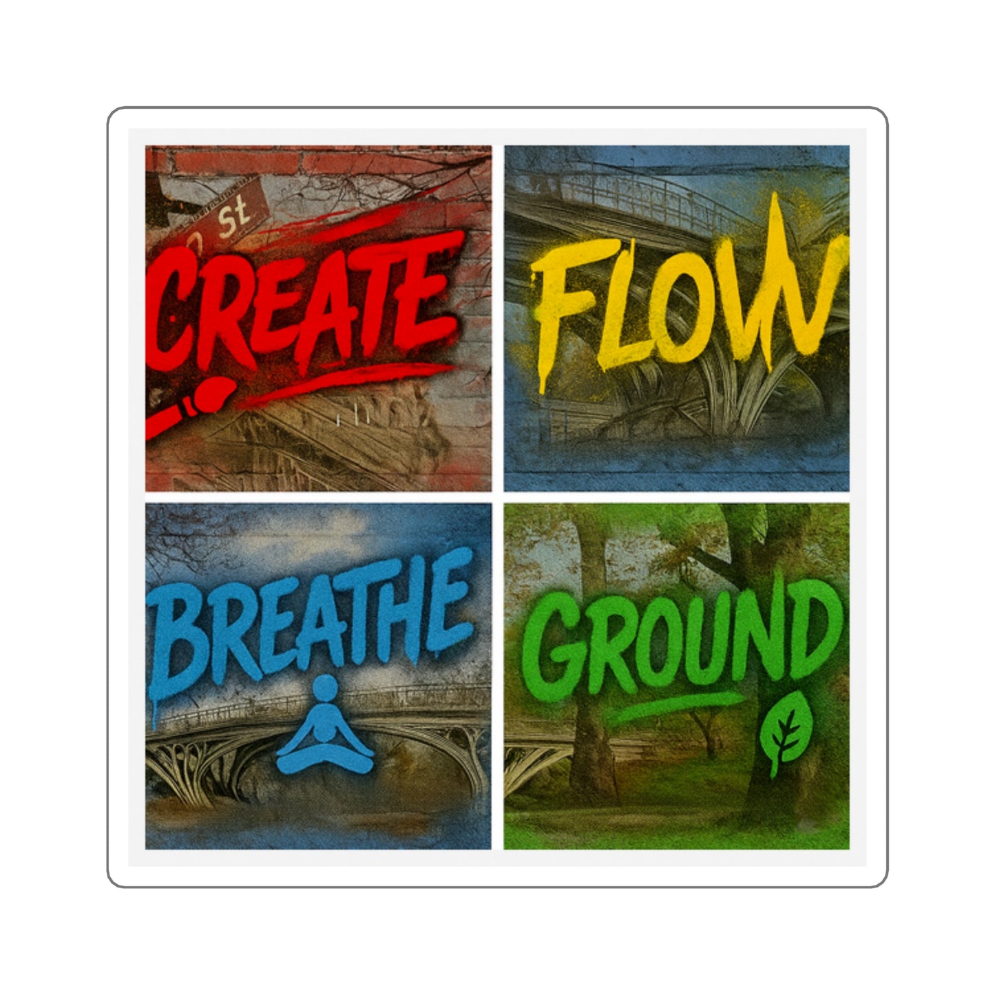Create, Flow, Breath & Ground by Spark